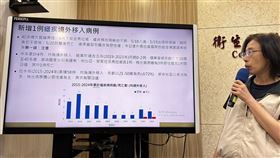 疾管署副主任李佳琳說明瘧疾死亡個案。（圖／記者簡浩正攝影）