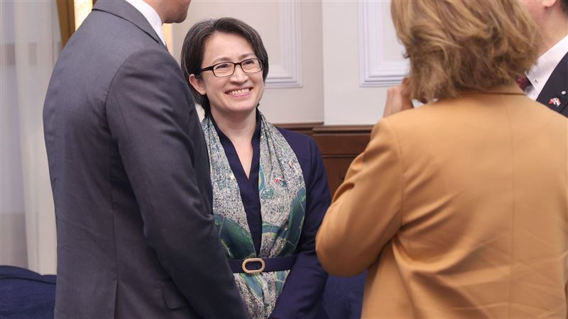潮到出水！蕭美琴上任第一天服裝曝光