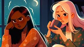 呀咧呀咧，原來是吃了這些東西導致小姐睡不著啊！（圖／AI生成）