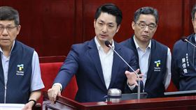 蔣萬安赴議會報告追加減預算案並詢答（圖／記者鄭孟晃攝影）