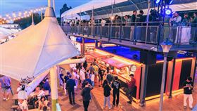 「關渡碼頭貨櫃市集」5/21起正式開幕。（圖／台工務局水利工程處提供）