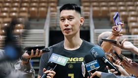 ▲新北國王季後賽媒體日，林書豪受訪。（圖／新北國王提供）