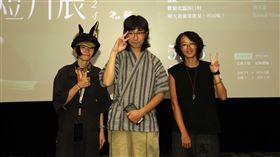 《肉人--精神病人的時間》主角小麥(左起)、導演少凡及團隊。（圖／公視紀錄觀點提供）