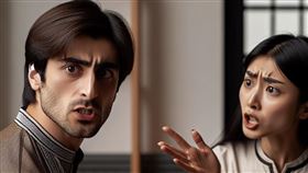 遺產，男女吵架，吵架，夫妻吵架，夫妻（圖／AI生成）