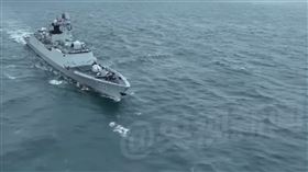 中共軍演畫面曝光！習近平曾喊2027武統台灣　美軍：施壓台灣成日常（圖／翻攝自微博）