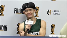 桃園台啤永豐雲豹後衛蔣淯安。（圖／記者蔡厚瑄攝影）