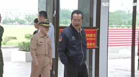 ▲賴清德勗勉「海軍陸戰隊66旅」，國防部長顧立雄受訪