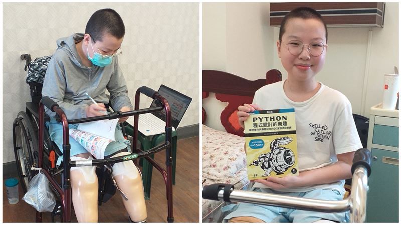 一場車禍沒了雙腿…13歲小鬥士追AI夢獲獎