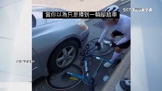 心淌血！自行車輪遭輾壓　友曝車價15.2萬
