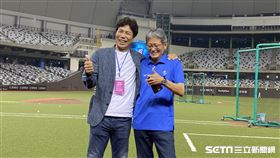 ▲日職西武獅傳奇球星秋山幸二、富邦悍將副領隊郭泰源。（圖／記者張沛嘉攝影）