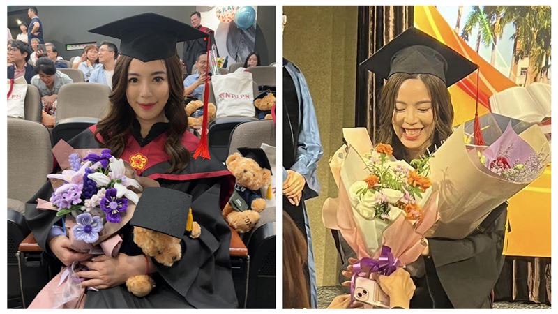 美女主播成台大碩士　畢業典禮驚見大咖