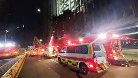 濃煙,氣瓶,大樓,火警,消防員,住戶,新竹