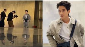 有讀者在臺北表演藝術中心巧遇正在工作的石知田。（圖／讀者提供／翻攝石知田IG）