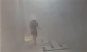 晴空匯,火警,逃生,住戶,濃煙（圖／住戶提供）