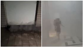 晴空匯,火警,逃生,住戶,濃煙（圖／住戶提供）