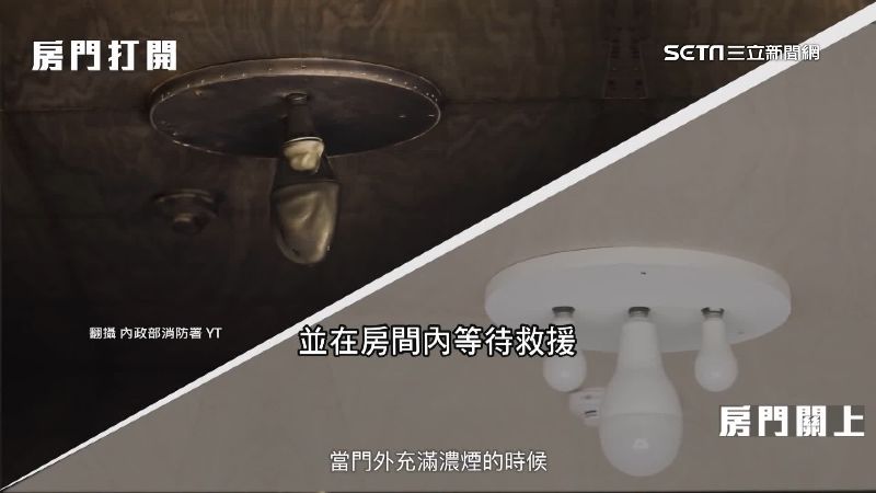 火場生存術！小火往下逃　大火關門等救援