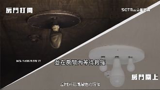 火場生存術！小火往下逃　大火關門等救援