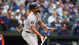 ▲阿布瑞尤（Jose Abreu）重返大聯盟敲安打回太空人首分。（圖／美聯社／達志影像）