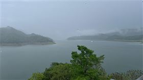 曾文水庫單日累積雨量逾100毫米受鋒面通過影響，南部山區28日清晨起出現明顯雨勢，曾文水庫集水區至中午為止累積雨量125毫米。（水利署南區水資源分署提供）中央社記者楊思瑞台南傳真  113年5月28日
