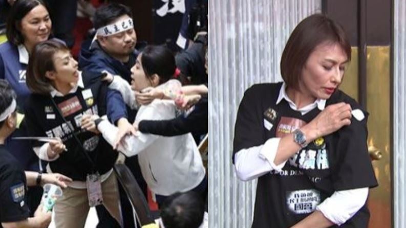 徐巧芯扯破邱議瑩袖子　四叉貓氣喊賠錢唷