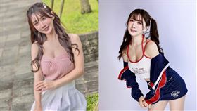 味全龍啦啦隊Dragon Beauties成員「小珍奶」王芯羽。