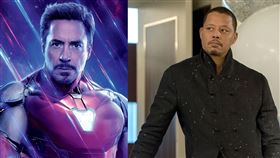 泰倫斯霍華（右）透露當年自砍片酬，只為替小勞勃道尼（左）擔保演出鋼鐵人。