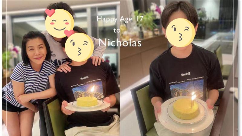 張清芳罕公開2高顏值帥兒　母子同框照曝