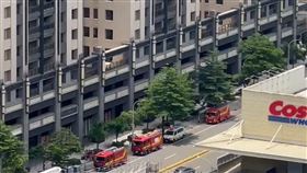 晴空匯,燒焦,報案,A棟（圖／民眾提供、翻攝畫面）