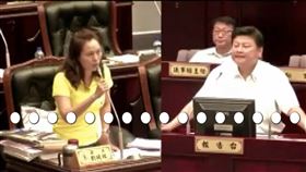 傅崐萁當年擔任縣長期間不甩議員質詢的畫面