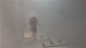 晴空匯,火警,逃生,住戶,濃煙（圖／住戶提供）