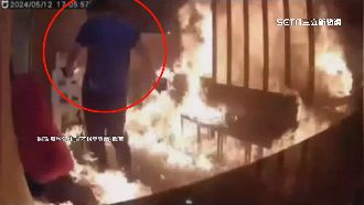 不滿前妻交新歡　男闖火鍋店縱火驚悚影曝