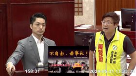 蔣萬安（左）再次呼籲內政部不應「有溝沒有通」。（圖／翻攝自台北市議會）