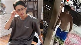 孫安佐社群IG所穿短褲（左）與畫面男子（右）相同。（圖／翻攝自孫安佐IG／THAIRATH TV Originals  YouTube）