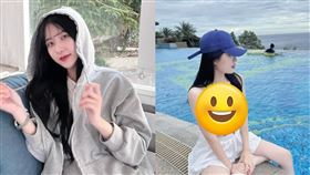 一粒雙胞胎姐姐穿上火辣比基尼。（圖／翻攝自IG）