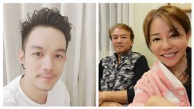 狄鶯（右起）、孫鵬的姪子陳柏成。（圖／取自臉書）