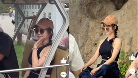  蔡依林在洛陽被網友捕捉到腰內肉炸出。（圖／翻攝自微博）