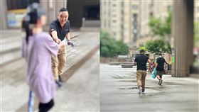 男星轉戰房仲！路口派報身影曝　網誇「很有勇氣」：認真的男人就是帥（圖／翻攝自林道遠臉書）
