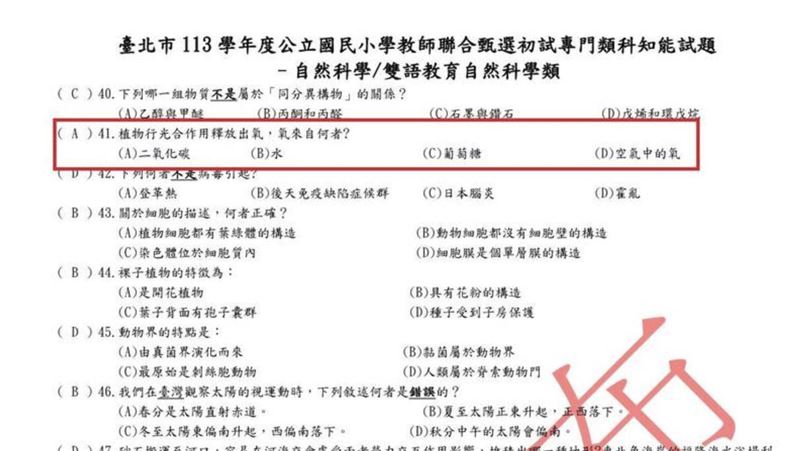 北市國小教甄出錯！教育局急改口：送分