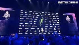 黃仁勳今（2）日於台大進行演講。（圖／記者王翊綺攝影）