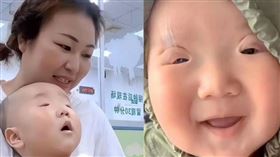 ▲媽吐槽兒眼睛小，網驚喊趕快帶去看醫生。（圖／翻攝自微博）