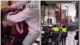 紅衣男子遭2名惡煞打破頭，還自拍限時動態上傳IG。（圖／翻攝自黑色豪門企業）