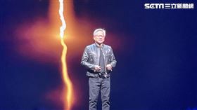 黃仁勳今（2）日於台大進行演講。（圖／記者王翊綺攝影）