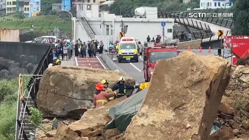 基隆恐怖山崩畫面曝　坍塌約1500平方公尺