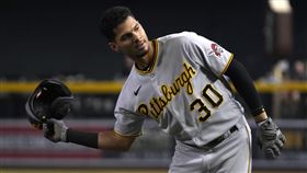 ▲教士內野手馬坎諾（Tucupita Marcano）效力海盜期間疑似涉賭。（圖／美聯社／達志影像）