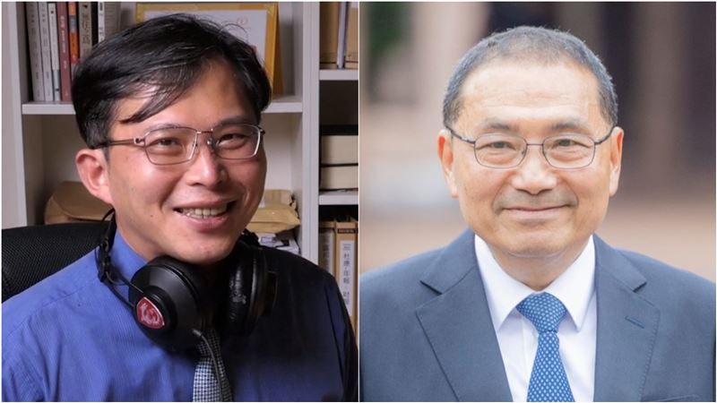 黃國昌表態投入新北市長選舉,侯友宜表示「想為新北市做事的,我都是歡迎的」。(圖/翻攝自臉書)