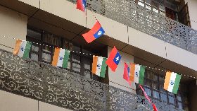 中華民國與印度國旗