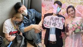 李妍憬貼出依靠在前夫身旁的合照。