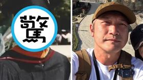 KID（右圖）被說撞臉年輕時的黃仁勳（左圖）。（翻攝circuskidd IG、Threads）