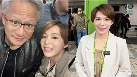 林彥汝、黃仁勳。（圖／翻攝自林彥汝臉書）