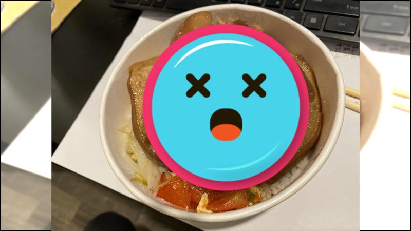 晚餐點「腿庫皮飯」！他邊吃邊嘔　網戰翻